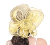 Chapeau parapluie pour homme - Large bord - Pour aménagement paysager, plage et extérieur - Protection solaire, kaki, Taille unique