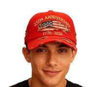 Chapeau Patriotique - Casquettes Commémoratives 1776-2026, Casquette De Camionneur D'anciens Combattants | Couvre-chef D'extérieur Réglable, Accessoire De Célébration Patriotique, Parfait Pour Les