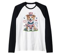 Chapeau Patriotique Oncle Sam 4 Juillet Manche Raglan