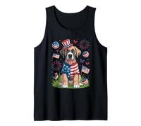 Chapeau Patriotique pour Chiot Oncle Sam 4 Juillet Débardeur