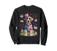 Chapeau Patriotique pour Chiot Oncle Sam 4 Juillet Sweatshirt