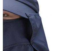 Chapeau pêche ventilé avec charge solaire, masque et cache-cou amovible