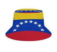 Chapeau Pêcheur Unisexe MotifVenezuela Drapeau,Bob en Polyester Sergé Durable,Léger et Respirant,Protection UV pour Plage,Randonnée et Voyage,Blue