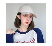 Chapeau Perruque Casquette de Baseball perruque femme courte boucle intérieure Bob perruque chapeau une pièce casquette à visière perruque casquette de Baseball avec cheveux Perruques De Chapeau Pour