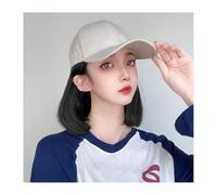Chapeau Perruque Casquette de Baseball perruque femme courte boucle intérieure Bob perruque chapeau une pièce casquette à visière perruque casquette de Baseball avec cheveux Perruques De Chapeau Pour