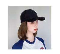 Chapeau Perruque Casquette de Baseball perruque femme courte boucle intérieure Bob perruque chapeau casquette de Baseball avec cheveux une pièce casquette à visière perruque Perruques De Chapeau Pour