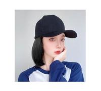 Chapeau Perruque Casquette de Baseball perruque femme courte boucle intérieure Bob perruque chapeau casquette de Baseball avec cheveux une pièce casquette à visière perruque Perruques De Chapeau Pour