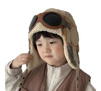 Chapeau pilote pour enfants - Chapeau de trappeur en peluche pour filles - Chapeau d'hiver chaud pour garçons, filles, garçons, cyclisme, ski, alpinisme, randonnée de chien