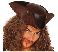chapeau pirate faux cuir adulte - guirca 13385 Marron G