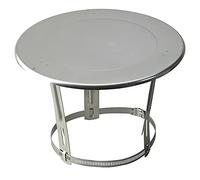 Chapeau plat inox - Ø 80/125 mm - Tolerie Emaillerie Nantaise