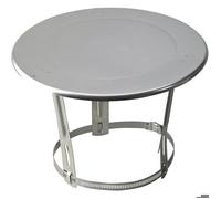 Chapeau plat inox - diamètre 80 / 125 mm - Tolerie Emaillerie Nantaise