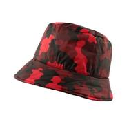 Chapeau Pluie Nyls Création Claire Camouflage Rouge - Rouge - Taille unique