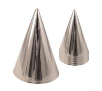 P'TIT CLOWN - Chapeau Pointu en Carton - Lot de 6 - Accessoires Festifs Idéaux pour Anniversaires et Fêtes (Argent)