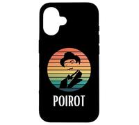 Chapeau Poirot Moustache Couleurs Vintage Coque pour iPhone 16