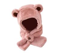 Chapeau Polaire Écharpe pour Facile À Porter Lavable en Machine Équipement d'hiver Garçons Et Filles Double Écharpe Jours Froids Chapeau À Rabat