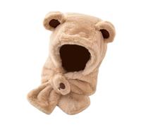 Chapeau Polaire Écharpe pour Facile À Porter Lavable en Machine Équipement d'hiver Garçons Et Filles Double Écharpe Jours Froids Chapeau À Rabat