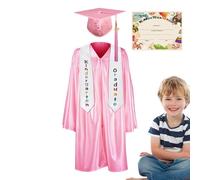 Chapeau polyvalent E, toga, cérémonie, diplôme des dieux, costume pour | Portable complet pour enfants, diplômés « maternelle année 2025 », ergonomique, extérieur, bureau, compact