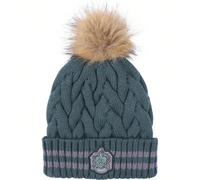 Chapeau Pompon Tricot Harry Potter Serpentard Vert Foncé - Chapeau de Pêcheur Polyvalent et Moderne - Design Réversible et Pratique - Protection Solaire UPF et Style Garanti - Variété de Couleurs et d