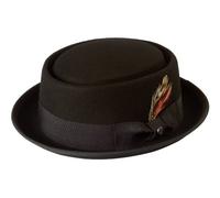 Chapeau pork-pie style Heisenberg Walter White de Breaking Bad 100 % feutre de laine - Noir -