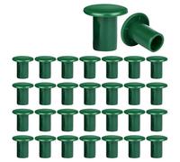 Chapeau Poteau Bois,Capuchons De Poteau Lot de 48 capuchons protection for cannes jardin, des yeux