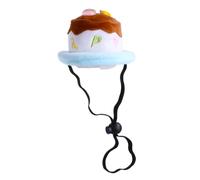 Chapeau pour Animaux de Compagnie Peluche, de Gâteau | Bande Élastique Réglable, Doux Peau, pour Petits Chiens et Chatons, Parade ou Promenade