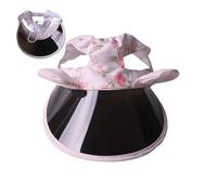 Chapeau pour chat - Tissu de paille léger et respirant, mentonnière réglable, écran anti-éblouissement à large bord, couvre-chef décoratif pour chat | Protection solaire pour petits animaux avec