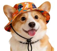 Chapeau pour chien - avec trous d'oreille - Protection UV à large bord, chapeau seau pour chat | pour petit, moyen et grand, chiot, , plage, randonnée, camping, promenade en plein air
