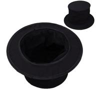 Chapeau pour Costume de Magicien - Casque Cosplay Compact Et Pliable | Chapeau Haut De Forme Noir De Magicien Pour Déguisement - pour Jeunes, Adolescents, Halloween, Fête à Thème, Spectacles de Théâtr