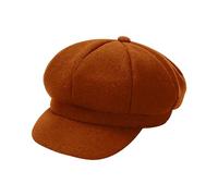 Chapeau pour femme Automne et Hiver Chaud Mode Laine Béret Peintre Chapeau dôme Chapeau The in You, Orange, Taille unique