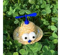 Chapeau pour petit animal de compagnie en paille de bambou - Costume de libellule pour chats, chiots, chiens - Joli couvre-chef - Vêtements pour chiens et filles