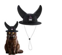 Chapeau pour petits chiens, avec cornes - Accessoire de costume réglable pour Halloween, fêtes de famille, spectacles de théâtre, spectacles sur scène, bals masqués