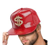 Chapeau pour rappeur - Casquette de baseball confortable avec signe dollar | Accessoires de vêtements des années 80 - Chapeaux tendance drôles pour la danse de rue, la course à pied, les rendez-vous