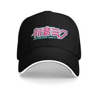 Chapeau protection visière personnalisé unisexe Hatsune miku logo ?? Tenue Hommes Femmes Casquettes baseball ?? Chapeau camionneur Rétro Voyage Couvre chef Ajustement réglable Casquette soleil
