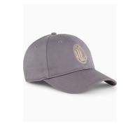 A.C. Milan Cappello Teamcap Casquette Team Cap avec visière incurvée, réglable, avec Logo Officiel AC Milan, Gris/Or, Taille Unique Mixte