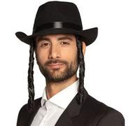 chapeau rabbin juif rabbi david adulte - boland 04194 Noir G
