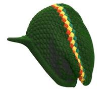 Chapeau rasta pour dreadlocks. Bob Marley avec rayures rasta (RH4) Accessoires pour dreadlocks pour homme et femme., vert olive, M/L