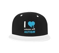 Chapeau réglable pour Homme Femme, I Love Someone with Autism Unisex Hip Hop Baseball Cap Trucker Dad Hats