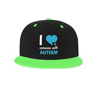 Chapeau réglable pour Homme Femme, I Love Someone with Autism Unisex Hip Hop Baseball Cap Trucker Dad Hats