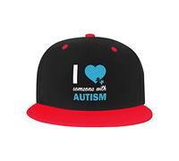 Chapeau réglable pour Homme Femme, I Love Someone with Autism Unisex Hip Hop Baseball Cap Trucker Dad Hats