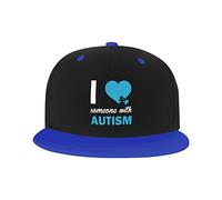 Chapeau réglable pour Homme Femme, I Love Someone with Autism Unisex Hip Hop Baseball Cap Trucker Dad Hats