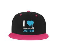 Chapeau réglable pour Homme Femme, I Love Someone with Autism Unisex Hip Hop Baseball Cap Trucker Dad Hats
