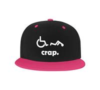 Chapeau réglable pour Hommes Femmes, Crap Handicap Funny Wheelchair Unisex Hip Hop Baseball Cap Trucker Dad Hats