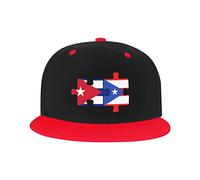 Chapeau réglable pour Hommes Femmes, Cuba Porto Rico Drapeaux Puzzles Unisex Hip Hop Baseball Cap Trucker Dad Hats