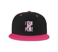 Chapeau réglable pour Hommes Femmes, I Stare Because I Care Breast Cancer Unisex Hip Hop Baseball Cap Trucker Dad Hats