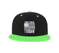 Chapeau réglable pour Hommes Femmes, Je ne m'agenouille Pas Je me tiens USA Drapeau Unisexe Hip Hop Casquette de Baseball Camionneur Papa Chapeaux