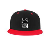 Chapeau réglable pour Hommes Femmes, Tout ce Dont Vous Avez Besoin d'amour et d'un Chat Unisexe Hip Hop Casquette de Camionneur Papa Chapeaux