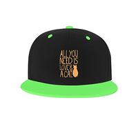 Chapeau réglable pour Hommes Femmes, Tout ce Dont Vous Avez Besoin d'amour et d'un Chat Unisexe Hip Hop Casquette de Camionneur Papa Chapeaux