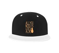 Chapeau réglable pour Hommes Femmes, Tout ce Dont Vous Avez Besoin d'amour et d'un Chat Unisexe Hip Hop Casquette de Camionneur Papa Chapeaux