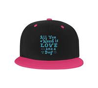 Chapeau réglable pour Hommes Femmes, Tout ce Dont Vous Avez Besoin d'amour et d'un Chien Casquette de Baseball Hip hop Unisexe Camionneur Papa Chapeaux
