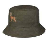 Chapeau Reindeer Waxed Cotton Bucket by Lipodo olive S (55-56 cm)